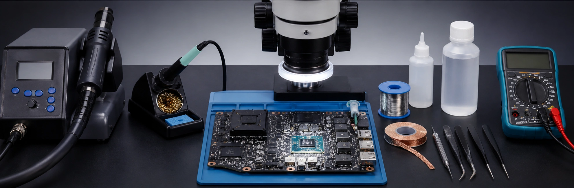 Tools Required for Laptop VRM IC Replacement